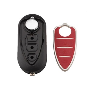 Carcasa cheie auto Alfa Romeo Mito Giulietta 159 GTA 3 butoane rosie si neagra