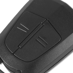 Spate carcasa cheie Opel 2 butoane, finisaj negru mat