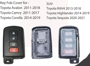 carcasa telecomanda toyota techstar pentru corolla camry avalon cu instructiuni