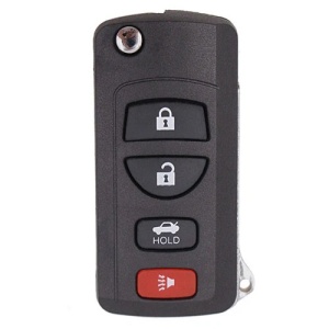 Carcasa Cheie Auto Techstar pentru Infiniti FX35 2003-2009, QX4, Nissan Murano, cu 4 Butoane, tip Flip Briceag