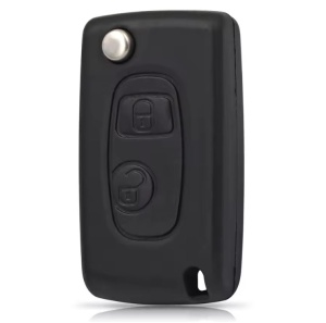 Carcasa cheie auto transformatoare in flip 2 butoane cu lama SX9 pentru Citroen Saxo Xsara Picasso Berlingo 1999-2008 vedere frontala