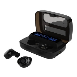 Casti Smart Techstar® M9-17, Wireless, Bluetooth V5.1, Touch, Display Digital, 2000mAh, pentru iPhone Xiaomi Huawei, Negru - Img 5