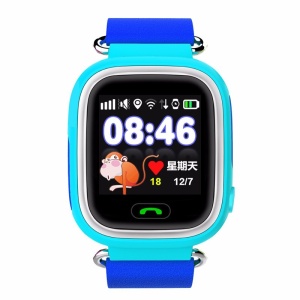 Ceas Smartwatch pentru Copii Albastru Q90 Slot Cartela SIM, GPS Tracker, Buton Urgenta SOS, Monitorizare Live - Img 2