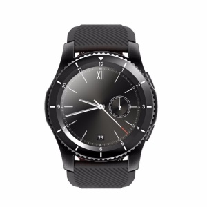 Ceas Smartwatch Techstar® DT No.1 G8, MTK2502, Bluetooth 4.0, SIM, Notificari, Monitorizare Puls, Culoare Negru - Img 1