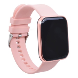 Ceas Smartwatch Techstar® I5, 1.3 inch OLED, Bluetooth 4.0 + EDR, Monitorizare Tensiune, Puls, Oxigenare Sange, Alerte Hidratare, Roz - Img 2