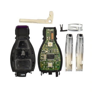cheie mercedes 2 butoane bga 433mhz cu cip si accesorii montaj