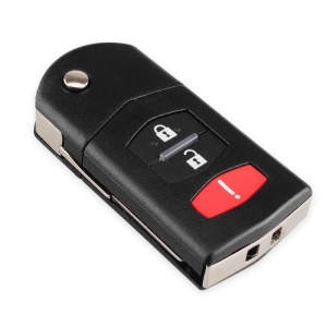 Cheie Mazda cu lama metalica, 3 butoane si cip transponder 4D63