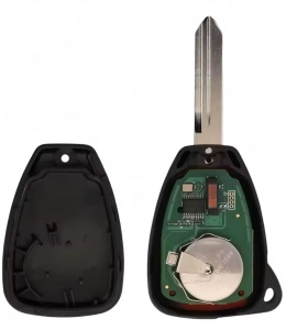 Cheie auto cu telecomanda Techstar compatibila cu Chrysler Dodge Jeep KOBDT04A ID46 433 MHz carcasa si interior