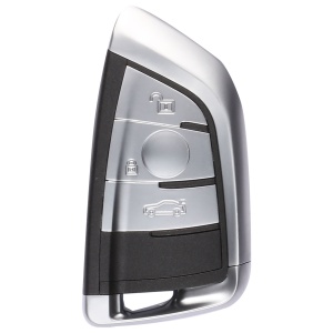 Cheie auto programabila Techstar compatibila cu BMW Seria 1, 2, 3, 4, 5, 6, 7, X3, X4, X5, X6, M2, M3, M4, 433 MHz, ID49, 7945, upgrade la generatia G, 3 butoane, vedere fata
