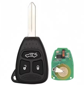 Cheie auto telecomanda 433MHz Techstar 3 butoane KOBDT04A - cheie completa cu PCB inclus (preview)