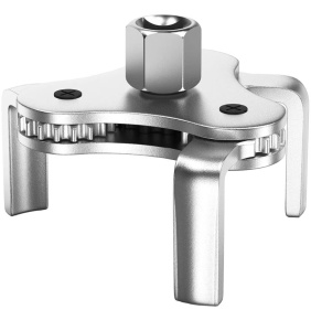 Cheie universala filtru ulei Techstar 3 brate metalic, vedere oblica cu antrenare patrat