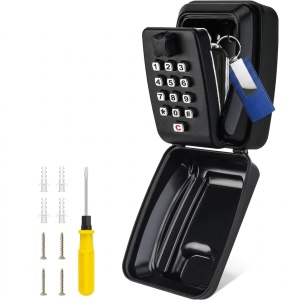 Cutie cu cifru pentru chei Techstar, compartiment interior si accesorii pentru montare