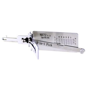 lama cheie NE72 original Lishi decodor auto 2 in 1 pick detaliu varf
