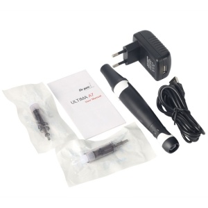 DermaPen Techstar® Dr Pen A7, 2 Capete de Rezerva, Ace Otel Inoxidabil, Regenerare Piele, Lifting, Viteza Reglabila, 16 Viteze - Img 2