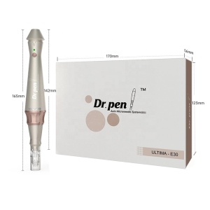DermaPen Techstar® Dr Pen E30, 2 Capete de Rezerva, Ace Otel Inoxidabil, Corp Aliaj, Ergonomic, Regenerare Piele, Lifting, Viteza Reglabila, 5 Viteze, Roz - Img 5