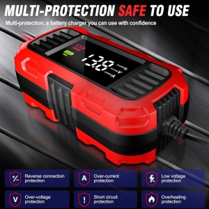 Set incarcator moto cu afisaj activ si cabluri incluse