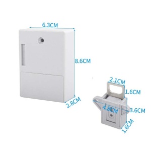 Kit incuietoare inteligenta Techstar alba cu accesorii incluse