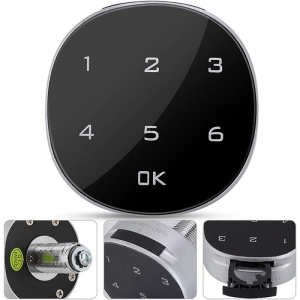 Incuietoare inteligenta cu alarma si cod PIN Techstar ID3108 negru