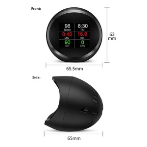 Indicator digital auto multifuncțional, Head Up Display Techstar® OBD II, P 11, Display 1.8 inch, Detector de diagnosticare, Eliminare cod de eroare, Vitezometru, Computer de conducere, Alarmă de supraviteză - Img 6