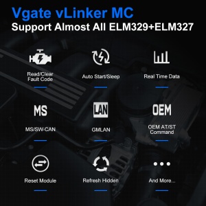 Prezentare caracteristici Vgate vLinker MC OBD2 pentru Android si iOS
