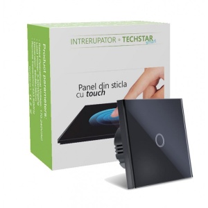 cutie ambalaj oficial intrerupator smart techstar negru