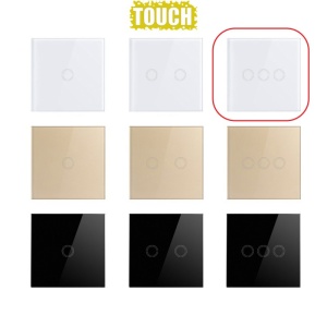 gama culori intrerupator touch techstar alb negru gold