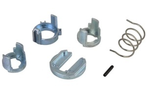 Kit reparatie incuietoare yala butuc usa fata Techstar, compatibil cu BMW X5 E53, X3 E83, stanga sau dreapta, metal, 7 piese, Echiv OE 51217035421 - Img 5