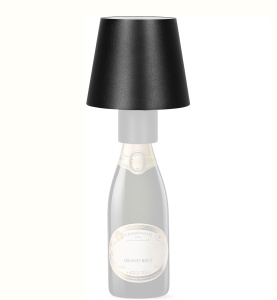 Lampa de Masa pentru Sticla LED Reincarcabila Wireless, Control Tactil, Tricolor RGB Intensitate Reglabila 10W, IP54 Ideala pentru Interior și Exterior - Img 1
