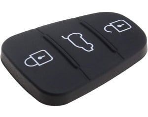 Membrana Cauciuc Butoane Cheie Auto 3 Butoane – Compatibila Hyundai i10, i20, i30, ix35, ix45, Elantra, Tucson, Santa Fe, Veloster, Solaris – Piesa de Schimb pentru Telecomanda