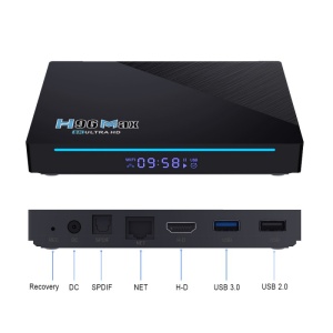 Mini PC Tv Box Techstar® H96 Max, Procesor RK3566, Android 11, UHD 8K, HDR, 4GB RAM LPDDR4, 32GB ROM, WiFi 5G, Bluetooth, Telecomanda - Img 6