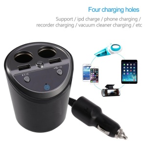 Modulator Fm Auto Tip Pahar A18S cu Display Led, Bluetooth 4.0, Car Kit MP3, cu Dual USB si Dual Charge - Img 4