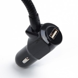 Modulator FM Techstar® T10, Wireless, Bluetooth 4.2, Microfon Integrat, Quick Charge, Afisare Voltaj, Slot MicroSD, AUX - Img 6