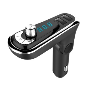 Modulator FM Techstar® T16, Wireless, Bluetooth 3.0, Microfon Integrat, FM Transmitator, Voltaj Baterie, USB, Slot MicroSD, AUX - Img 3