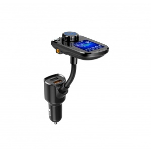 Modulator FM Techstar® T61, Ecran TFT, Wireless, Bluetooth 4.2, Microfon Integrat, Quick Charge 3.0, Slot MicroSD, AUX IN/OUT - Img 3