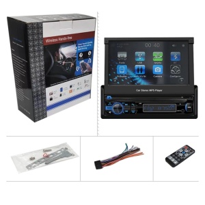 Mp5 Player Auto 1 DIN Techstar® 7100, Ecran Retractabil 7 Inch, Touchscreen, Bluetooth, USB, AUX, TF Card, MirrorLink, Navigatie, Negru - Img 10