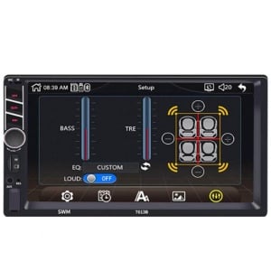 MP5 Player Techstar® 7055, 2DIN, Camera Marsarier, Ecran HD Touch 7", Comenzi Volan, Telecomanda, MirrorLink, Bluetooth 4.2 - Img 2
