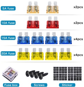 Set complet sigurante auto colorate si etichete