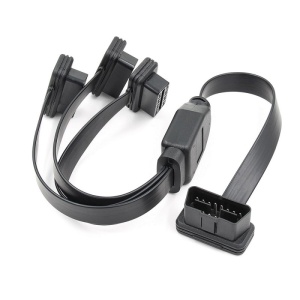 Cablu adaptor OBD2 triplu Techstar 50cm pentru diagnoza auto