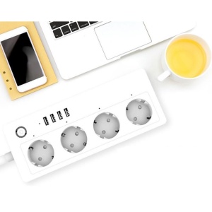 Prelungitor priza smart Techstar A26 wireless 2.4GHz pachet complet cu instructiuni
