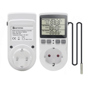 Resigilat Priza Programabila Techstar® KT3100, Digital Timer, Priza Intrerupator, 230V, 16A, Programabila Timp/Temperatura, Termostat, Senzor Temperatura (3m) - Img 2
