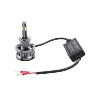 Resigilat Set 2 LED-uri Auto Techstar® N8, H3, 50w, 5500 Lumeni, 3000K-8000K, AUTO, 12-24 Volti, COB, Canbus, Radiator Aluminiu - Img 3