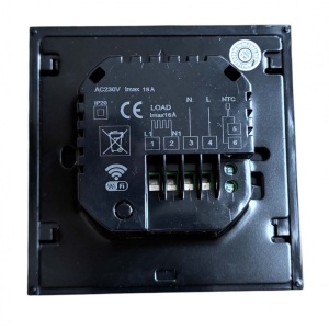Resigilat Termostat Techstar® Smart TH-20W, Wireless, 16A, 3500W, Google Home, Alexa, Tuya, Senzor Pardoseala, Ecran LED, Negru - Img 3