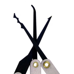Set 15 Piese Instrumente Lacatuserie Lock Picking, Trusa Unelte Metalice pentru Lacate si Incuietori, Instrumente de Precizie pentru Antrenament si Reparatii - Img 2