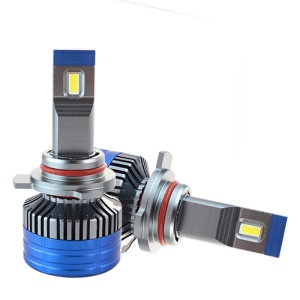 Set 2 LED-uri Auto Techstar® K11, 9012, 55w, 8000 Lumeni, 6500K, AUTO, 12-24 Volti, CSP, Canbus, Miez Cupru, Radiator Aluminiu - Img 2