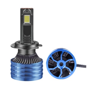 Set 2 LED-uri Auto Techstar® P41, H7, 100w, 16000 Lumeni, 6500K, AUTO, 12-24 Volti, CSP, Canbus, Miez Cupru, Radiator Aluminiu - Img 5