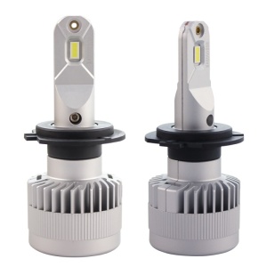 Set 2 LED-uri Auto Techstar® X9, H7, 60w, 8000 Lumeni, 6500K, AUTO, 12-24 Volti, CSP, Canbus, Miez Cupru, Radiator Aluminiu - Img 7