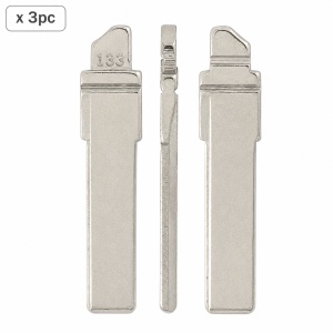 Set 3 lame cheie auto 133# HU66 MQB pentru VW Golf 7, Skoda si Seat