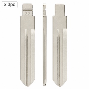 Set 3 lame cheie auto 22# NSN14 pentru Nissan, Renault, Subaru si Infiniti