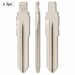 Set 3 lame cheie auto 60# GT15R pentru Fiat si Alfa Romeo