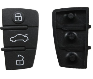 Set 2 butoane cauciuc Audi – model clasic, fundal alb